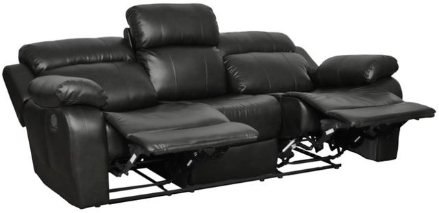 Homelegance® Marille Black Double Manual Reclining Sofa-3