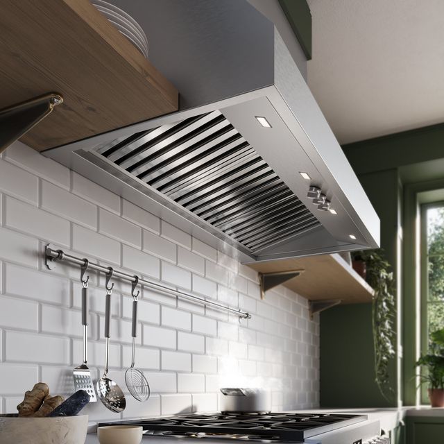 Falmec Zeus 30" Scotch Brite Stainless Steel Wall Mounted Range Hood-3