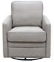 Leather Italia™ Georgetowne Turner Gray Swivel Glider Chair-0