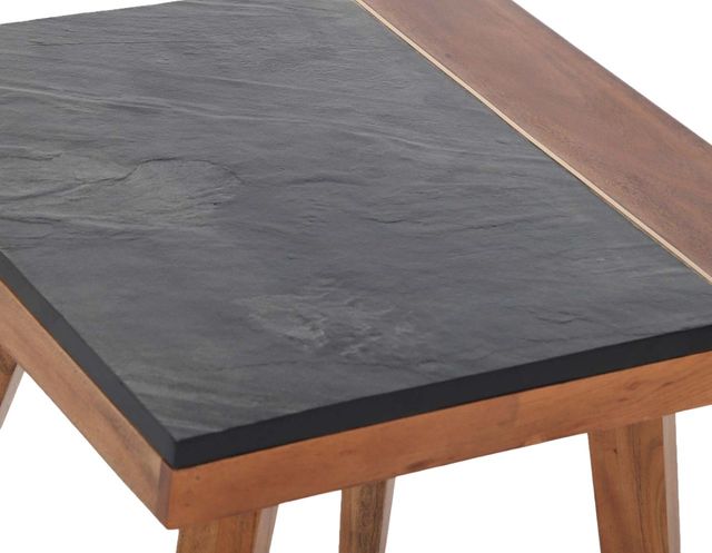 Steve Silver Co. Caspian Natural Matte Square End Table-3