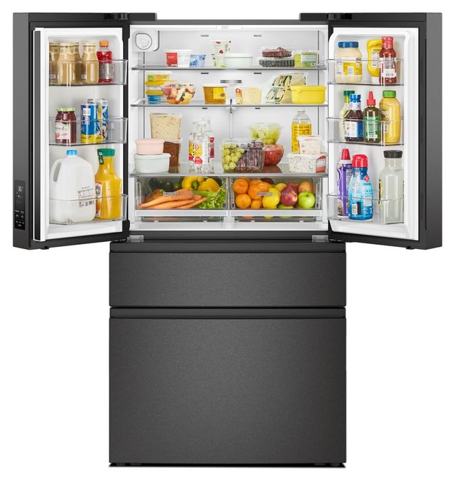 Whirlpool® 36" 29.8 Cu. Ft. FingerPrint Resistant Black Stainless Steel French Door Refrigerator with Flexible Temperature Drawer-4