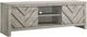 Crown Mark Valor Gray TV Stand with Sliding Door-1