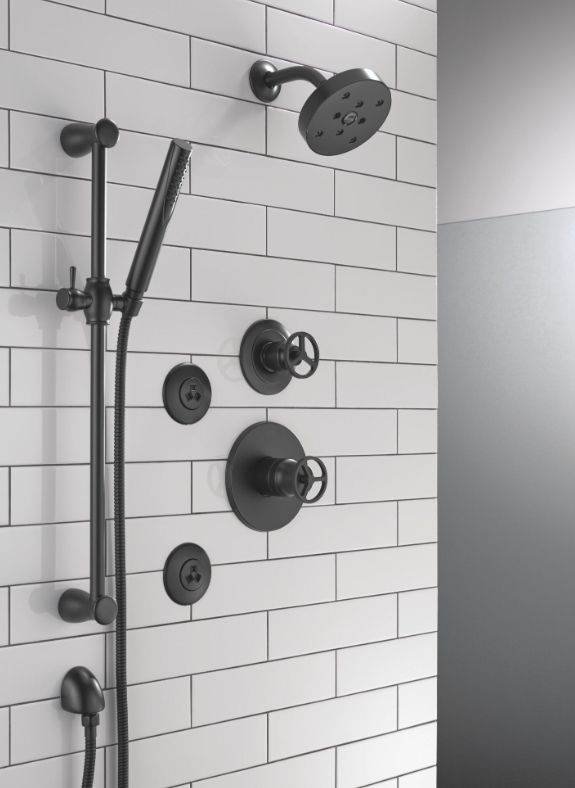 Delta HydraChoice® Matte Black Body Spray Trim-2