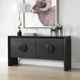Uttermost® Williams Black 4-Door Cabinet-2