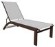 Telescope Casual Kendall Abalone/Kona Aluminum/Fabric Outdoor Sling Stacking Armless Lay-Flat Chaise-0