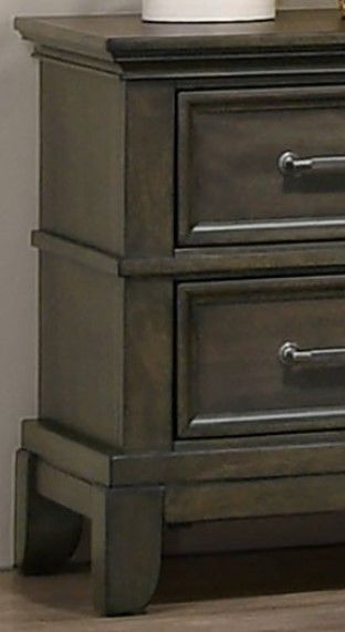 Furniture of America® Houston Gray Nightstand-2