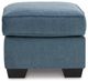 Signature Design by Ashley® Cashton Blue Ottoman-2