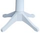 John Thomas Furniture® Dining Essentials Pure White Table Top with Pure White Transitional Pedestal Base-2