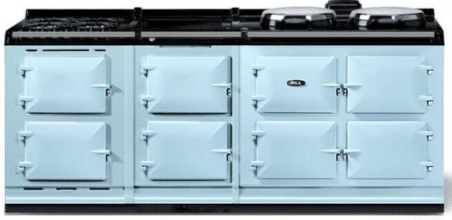 AGA™ eR7 210 Classic Cast Iron 83" Duck Egg Blue Pro Style Dual Fuel Range-0