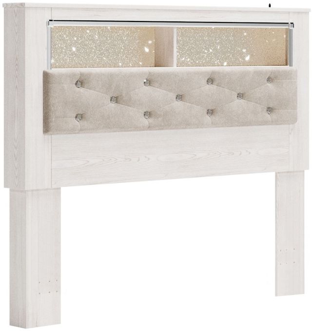 Signature Design by Ashley® Altyra 2-Piece White Queen Bookcase Panel Headboard Bed Set-1