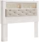 Signature Design by Ashley® Altyra 2-Piece White Queen Bookcase Panel Headboard Bed Set-1