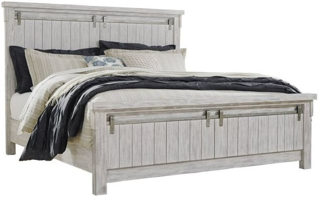 Signature Design by Ashley® Brashland 6-Piece White Queen Panel Bed Set-1