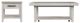 Elements International Avalanche 2-Piece Antique White Occasional Table Set-0