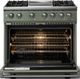 Viking® 5 Series 36" Eucalyptus Pro Style Dual Fuel (LP) Range with Polished Chrome Trim-1