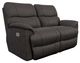 La-Z-Boy® Trouper Walnut Leather Power Reclining Loveseat with Headrest-0