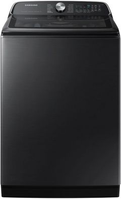 Samsung 5.4 Cu. Ft. Brushed Black Agitator Top Load Washer