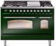 Ilve® Nostalgie II Series 48" Emerald Green Pro Style Dual Fuel Range-0
