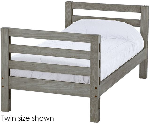 Crate Designs™ Furniture Storm Twin Tall Ladder End Lower Youth Bunk Bed-0