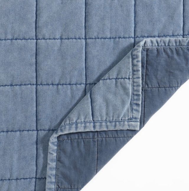 HiEnd Accents Stonewashed Denim King Quilt Set-3