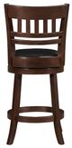 Homelegance® Edmond Black/Dark Cherry Swivel Counter Height Chair-4