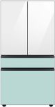 Samsung Bespoke 36" Morning Blue Glass French Door Refrigerator Bottom Panel-1