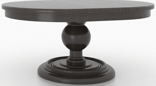 Canadel Customizable Farmhouse Chic Davey's Gray Round Table -1