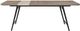 Bernards Trilogy Toffee Dining Table with Black Legs-2