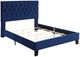Emerald Home Amelia Navy King Upholstered Panel Bed-3