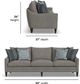 Flexsteel® Customizable Eleanora Fabric Large Three-Cushion Sofa-2