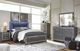 Signature Design by Ashley® Lodanna 4-Piece Gray Full Panel Bed Set-5