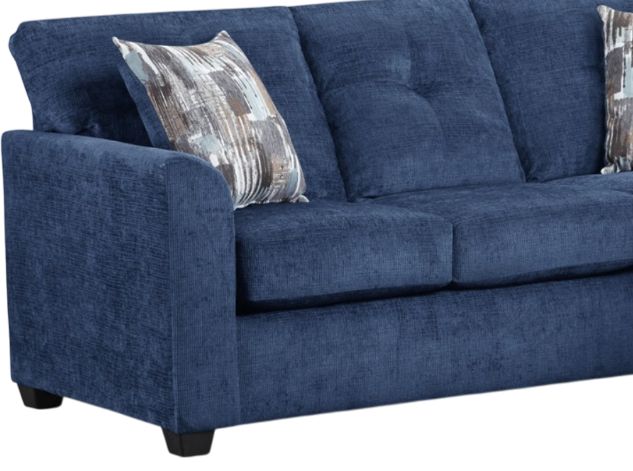 American Wholesale Furniture Galen Navy Chaise Sofa-1