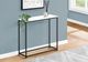 Monarch Specialties Inc. 32"L White Console Table with Black Metal Frame-2