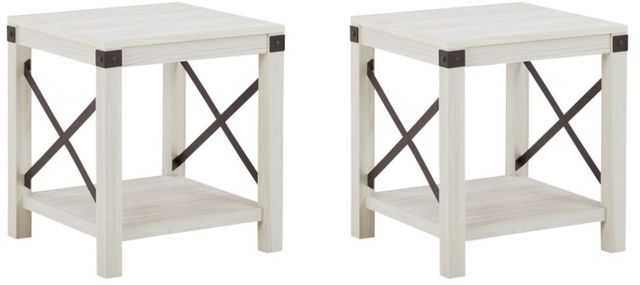 Signature Design by Ashley® Bayflynn 2 Piece Whitewash Living Room Table Set-0