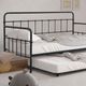 Furniture of America® Thera Black Youth Daybed with Trundle-0