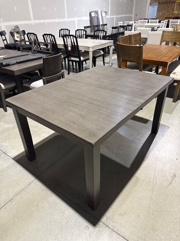 Clearance Signature Design by Ashley® Hallanden Antiqued Gray Dining Table-0