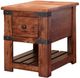 International Furniture Direct Parota Brown Chairside Table-2