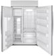 GE Profile™ 48" 28.7 Cu. Ft. Stainless Steel Built-In Side-by-Side Refrigerator-1