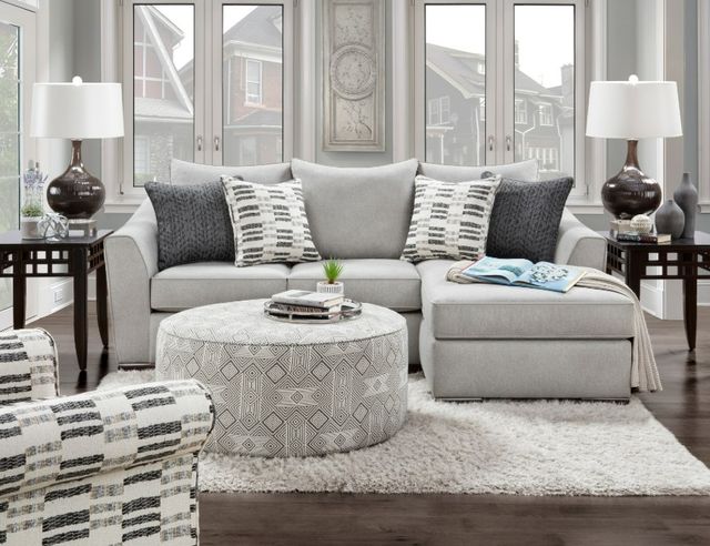 Fusion Furniture Popstitch Pebble Murdock Domino Black/White Accent Chair-1