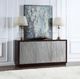 ACME Furniture Geranio Metallic Silver/Walnut Console Cabinet-1