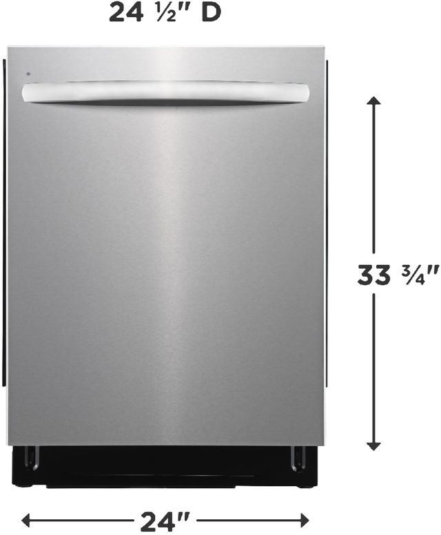 Frigidaire 24" Stainless Steel Built In Dishwasher-3