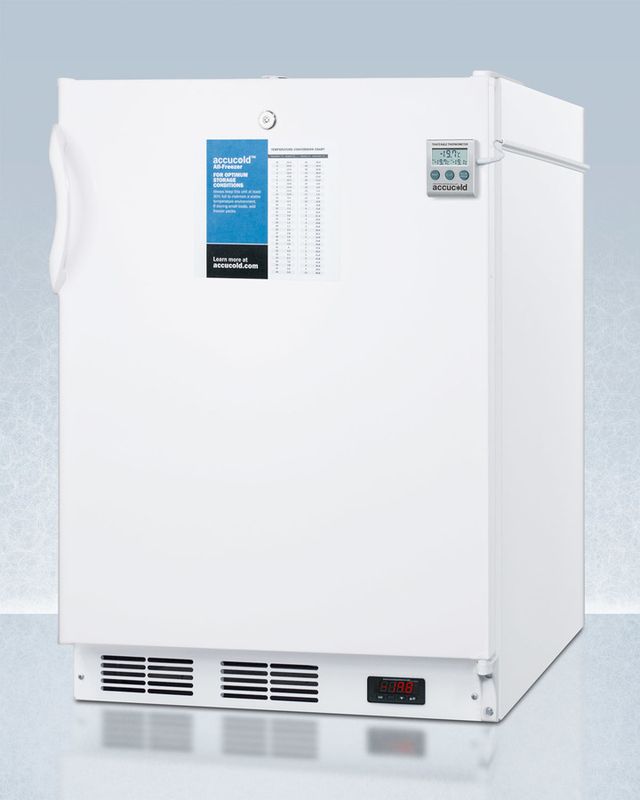Accucold® by Summit® PLUS2 Series 24" 3.2 Cu. Ft. White ADA Compliant All Freezer-3