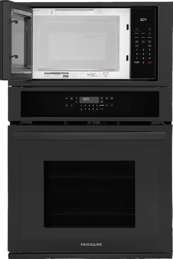 Frigidaire® 27” Black Oven/Micro Combo Electric Wall Oven with Air Fry-2