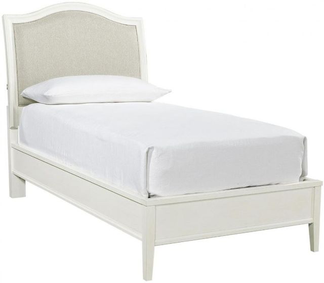 aspenhome® Charlotte White Twin Upholstered Bed-0