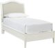 aspenhome® Charlotte White Twin Upholstered Bed-0