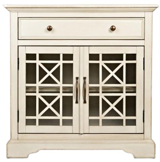 Jofran Inc. Craftsman Antique Cream 32" Accent Chest-2