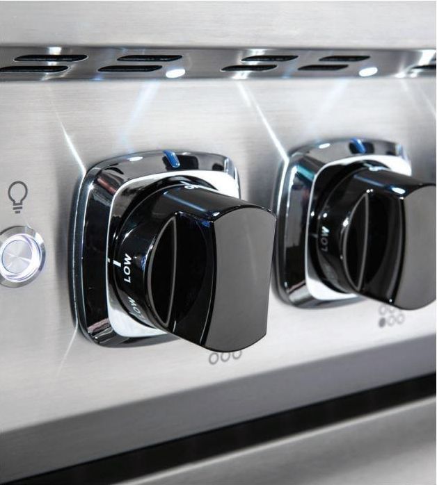 Viking® 5 Series 36" White Pro Style Natural Gas Range-2