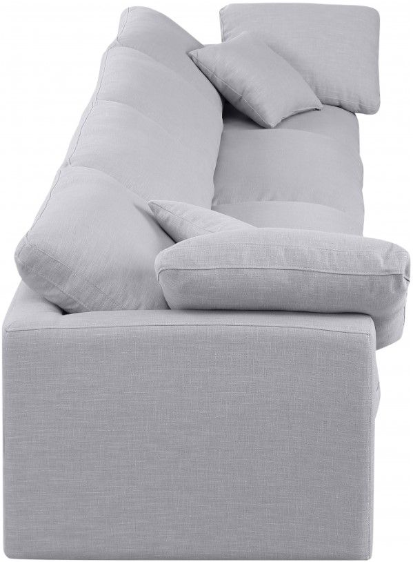 Meridian Furniture Indulge 4-Piece Gray 140" Sofa-2