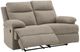 Signature Design by Ashley® Side-Swipe Mocha Manual Reclining Loveseat-1