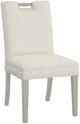 Fairfield® Customizable Pull Short Back Dining Chair with Sheer Dove Legs-0