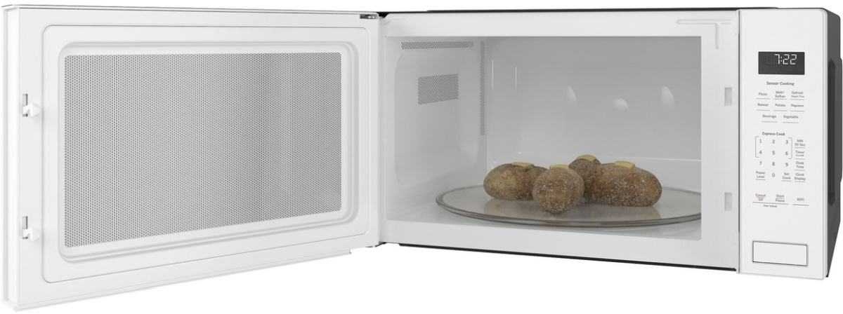 GE Profile 2.2 Cu. Ft. White Built In Microwave Nampa Appliance TV Mattress Nampa ID